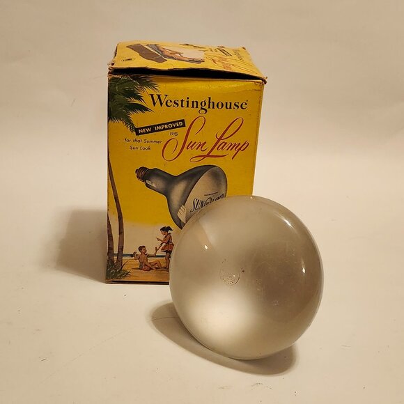 FUN Vintage Westinghouse SUN LAMP 1960s Vintage Curiosity GE SUN BULB - Picture 10 of 11
